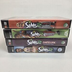 The Sims 2 Game + 3 Expansion Packs PC CD‎ Games EA w/ Keys